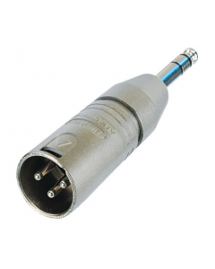 Neutrik NA3MP 3 Pole XLR Male - Stereo 6.3mm 1/4" Jack Plug Adapter