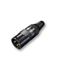 Hicon HI-X5CM-M 5-Pin XLR Male Cable Connector Black with Silver Pins