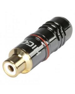 Hicon HI-CF08-RED Phono Cable Socket Gold Plated (Red)