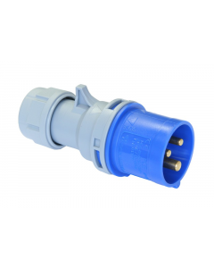 PCE 013-6TT 16A 3 Pole IP44 Turbo Twist Plug - 240V Blue