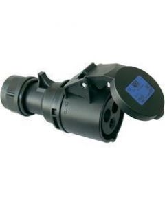 PCE 223-6TTX 32A 3 Pole IP44 Turbo Twist Socket - 240V Black