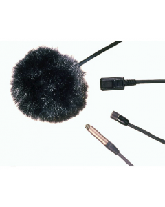 Rycote Black Lavalier Windjammer (furry) - single pack - 065514