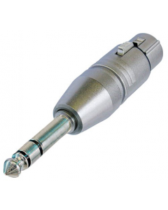 Neutrik NA3FP 3 Pole XLR Female - Stereo 6.3mm 1/4" Jack Plug Adapter