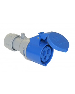PCE 213-6TT 16A 3 Pole IP44 Turbo Twist Socket - 240V Blue