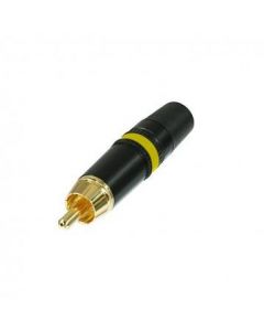 REAN NYS373-4 Phono Plug - Gold Plated - Yellow