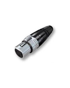 Hicon HI-X3CF 3-Pin XLR Female Cable Connector Nickel with Nickel Pins