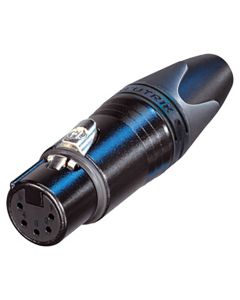 Neutrik NC5FXX-B - 5 Pole XLR Female Cable Connector - Black Finish