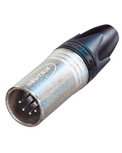 Neutrik NC5MXX - 5 Pole XLR Male Cable Connector - Nickel Finish Silver Contacts