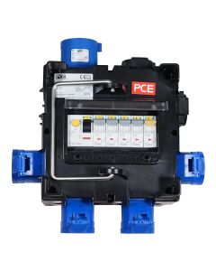 PCE Imst 9030490 Distribution Box 32A 24V In, 4 x 16A, 2 x 13A Out