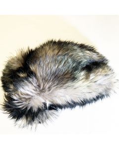 Cinela Zephyx Long Pile Fur - Black Grey