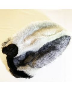 Cinela Zephyx Short Pile Fur - Black Grey