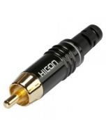 Hicon HI-CM06-NTL Phono Plug Gold Plated (White)
